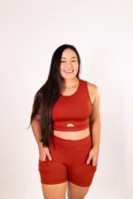 Conjunto short laranja